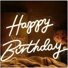 Napis Happy Birthday na wynajem